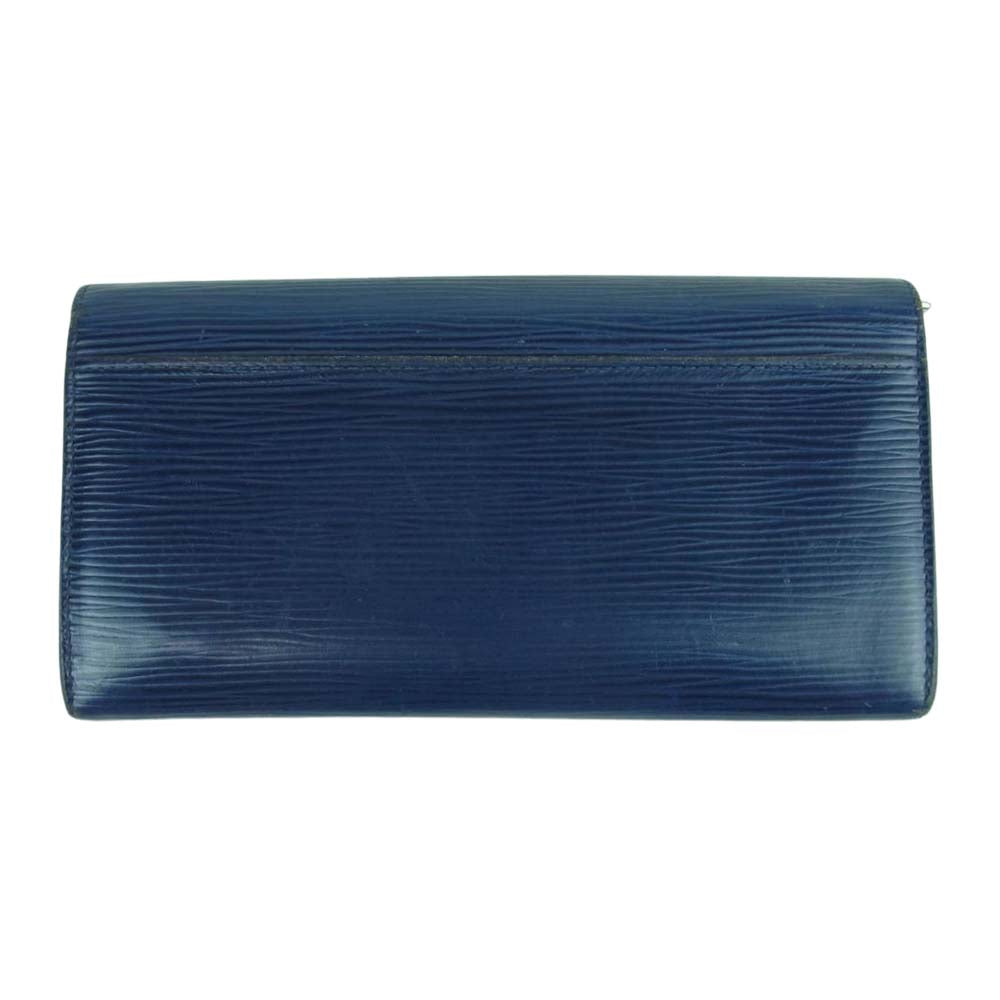 LOUIS VUITTON ルイ・ヴィトン M60585 エピ ポルトフォイユ サラ 長財布 ウォレット ダークネイビー系【中古】