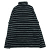 PORTER CLASSIC ポータークラシック ARTIST BORDER ZIP UP TURTLENECK アーティスト ボーダー ジップアップ タートルネック ジャケット ブラック系 ホワイト系 XL【中古】