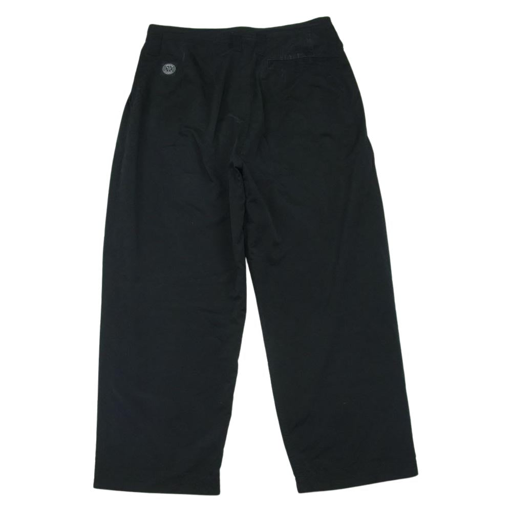PORTER CLASSIC ポータークラシック WEATHER PANTS ウェザー パンツ ポリエステル ナイロン 日本製 ブラック系 L【中古】