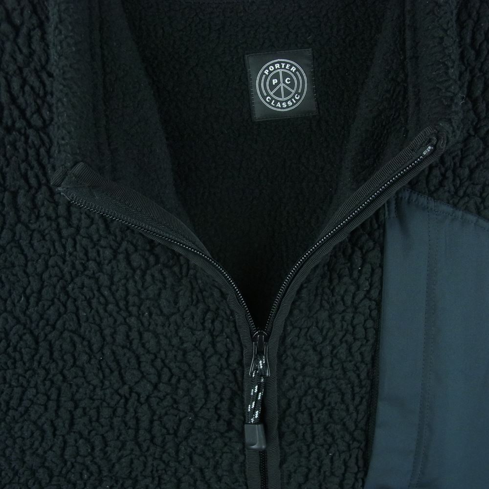 PORTER CLASSIC ポータークラシック FLEECE VEST フリース ベスト ポリエステル ブラック系 4【中古】