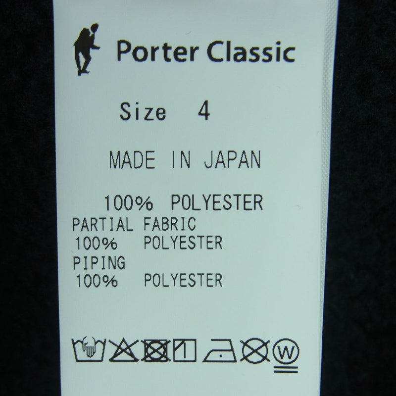 PORTER CLASSIC ポータークラシック FLEECE VEST フリース ベスト ポリエステル ブラック系 4【中古】