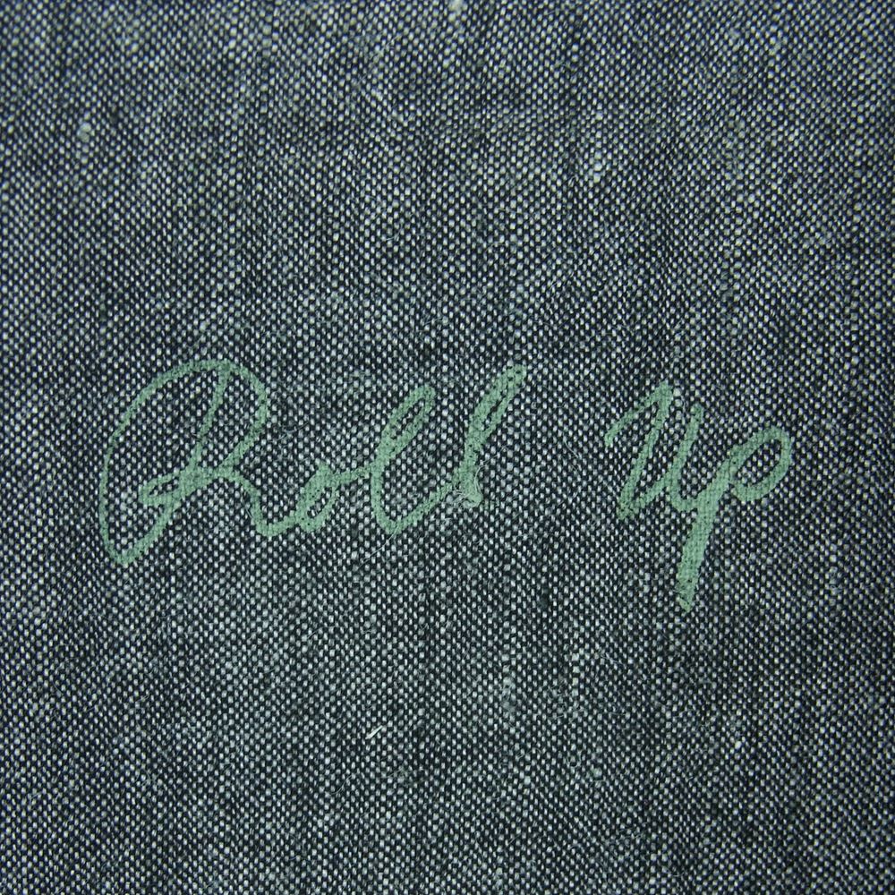 PORTER CLASSIC ポータークラシック ROLL UP BAMBOO LINEN SHIRT ロールアップ バンブー リネン 長袖 シャツ グレー系 L【中古】