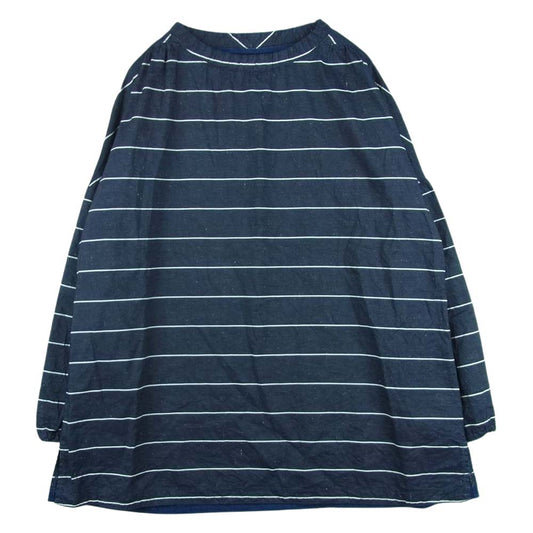 PORTER CLASSIC ポータークラシック FISHERMAN'S LINEN SMOCK SHIRT フィッシャーマンズ リネン スモック Tシャツ ダークネイビー系 3【中古】