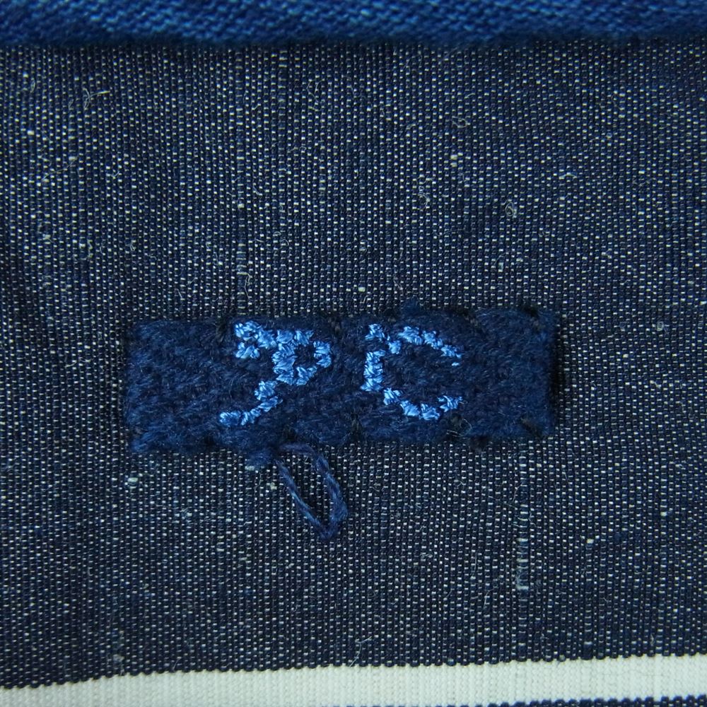 PORTER CLASSIC ポータークラシック FISHERMAN'S LINEN SMOCK SHIRT フィッシャーマンズ リネン スモック Tシャツ ダークネイビー系 3【中古】