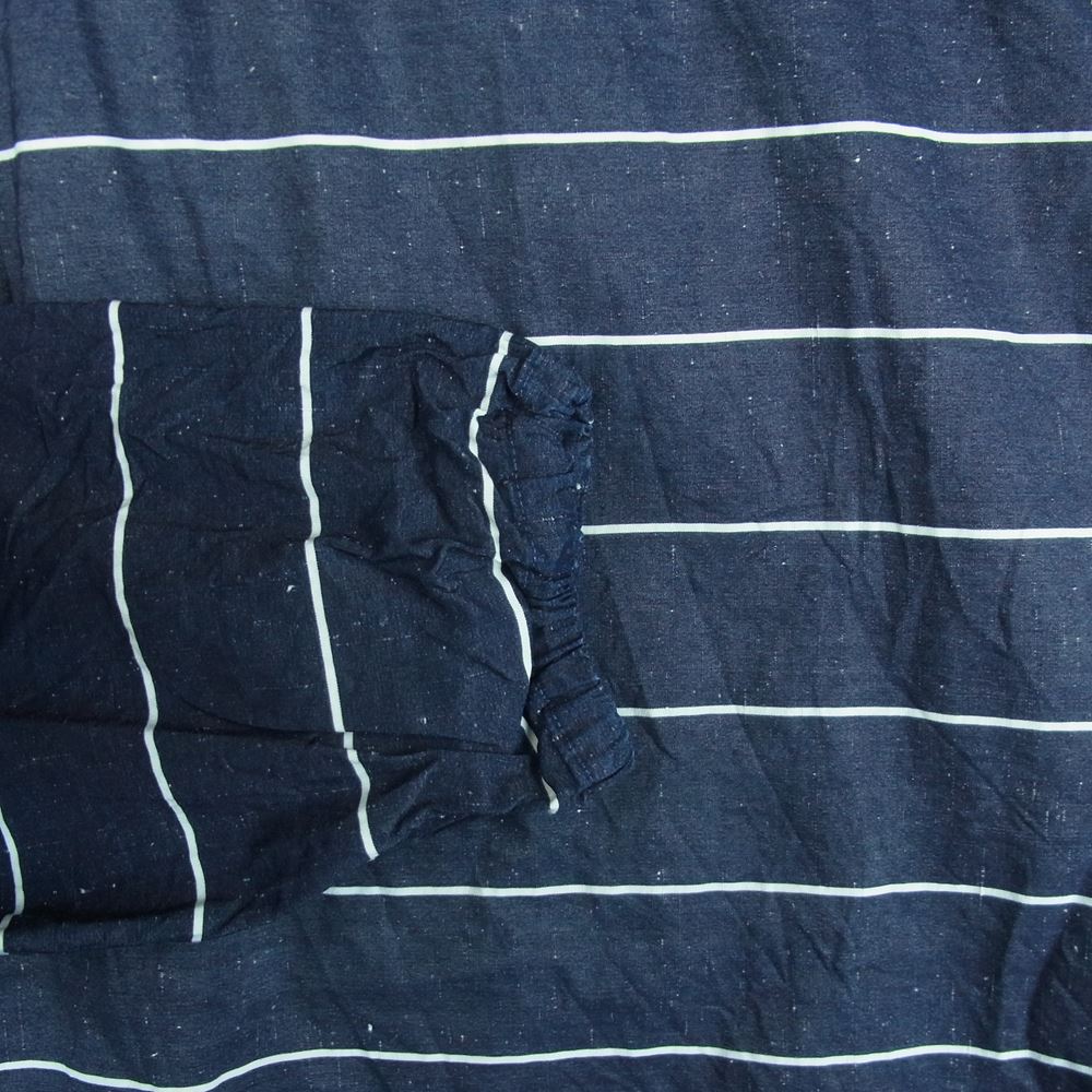 PORTER CLASSIC ポータークラシック FISHERMAN'S LINEN SMOCK SHIRT フィッシャーマンズ リネン スモック Tシャツ ダークネイビー系 3【中古】