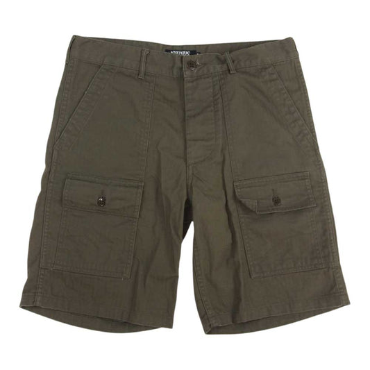 HYSTERIC GLAMOUR ヒステリックグラマー 4AM-0631 カーゴ ショーツ ハーフパンツ カーキ系 S【中古】