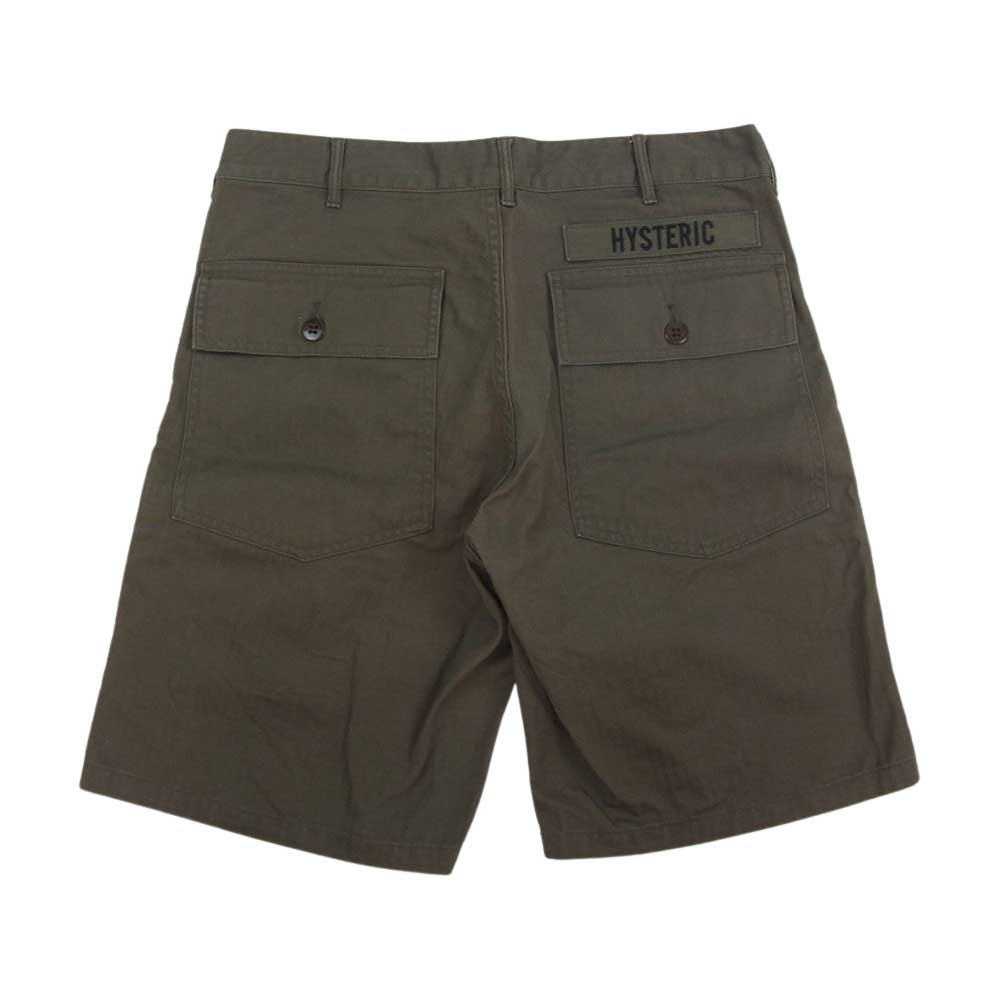 HYSTERIC GLAMOUR ヒステリックグラマー 4AM-0631 カーゴ ショーツ ハーフパンツ カーキ系 S【中古】