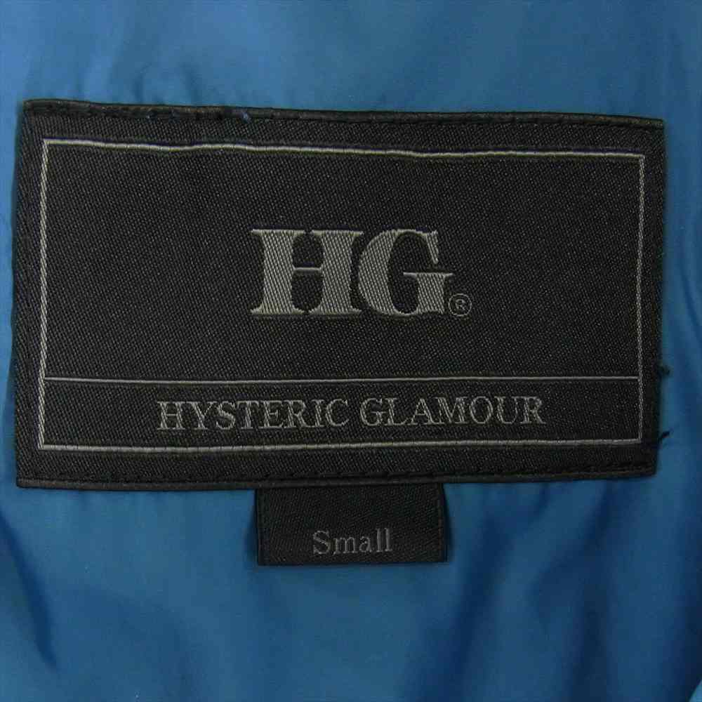 HYSTERIC GLAMOUR ヒステリックグラマー 4AB-1512 ガールワッペン プリマロフト ダウンジャケット インディゴブルー系 S【中古】