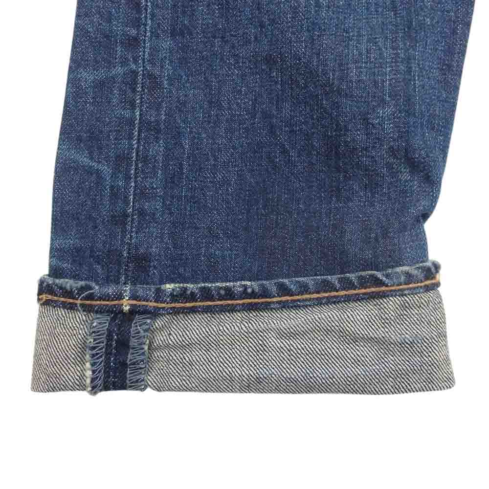 HYSTERIC GLAMOUR ヒステリックグラマー 4AP-2671 クラッシュ リペア 加工 スタッズ スリム デニム パンツ インディゴブルー系 28【中古】