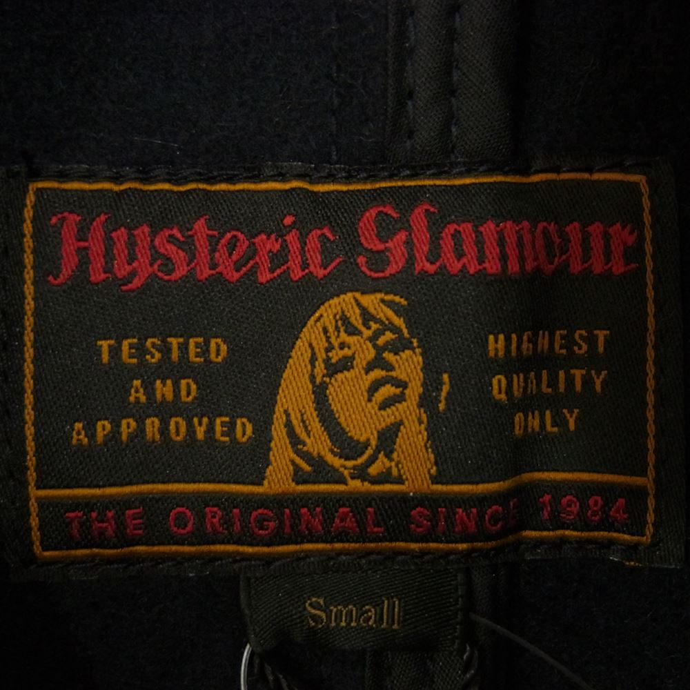 HYSTERIC GLAMOUR ヒステリックグラマー 0234AC09275 ウール メルトン ピーコート ネイビー系 S【新古品】【未使用】【中古】