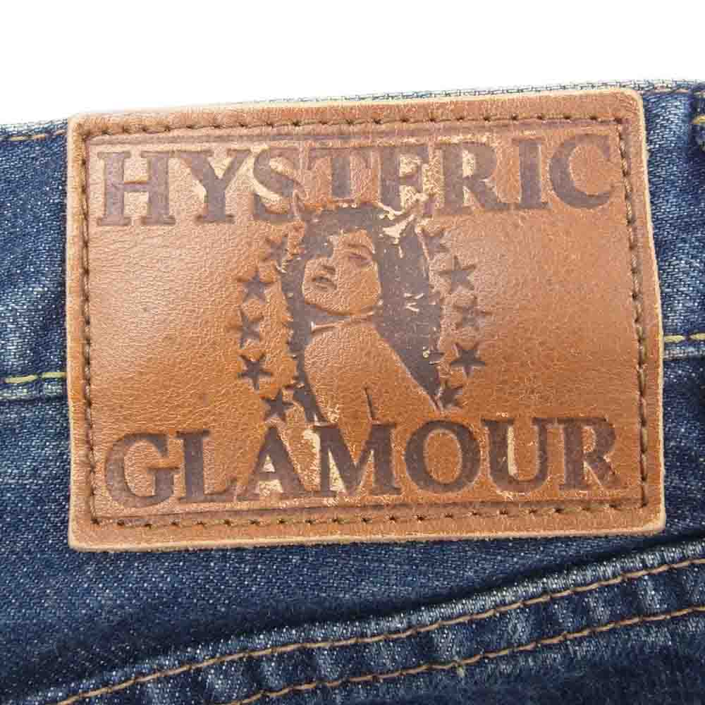 HYSTERIC GLAMOUR ヒステリックグラマー 10AW 0204AP10 野口強 REAL WRINKLE CLASH 加工 スタッズ デニム インディゴブルー系 28【中古】