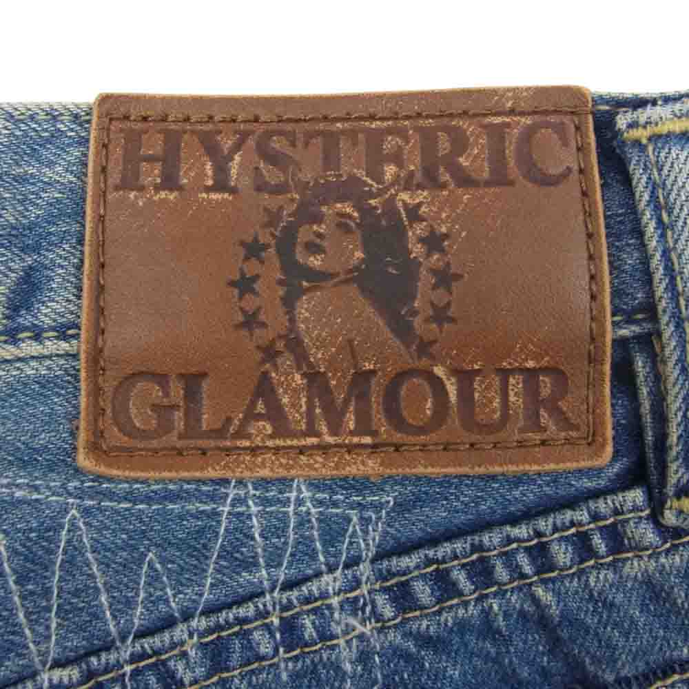 HYSTERIC GLAMOUR ヒステリックグラマー 0213AP09 UPR加工 ストレート デニムパンツ インディゴブルー系 28【中古】