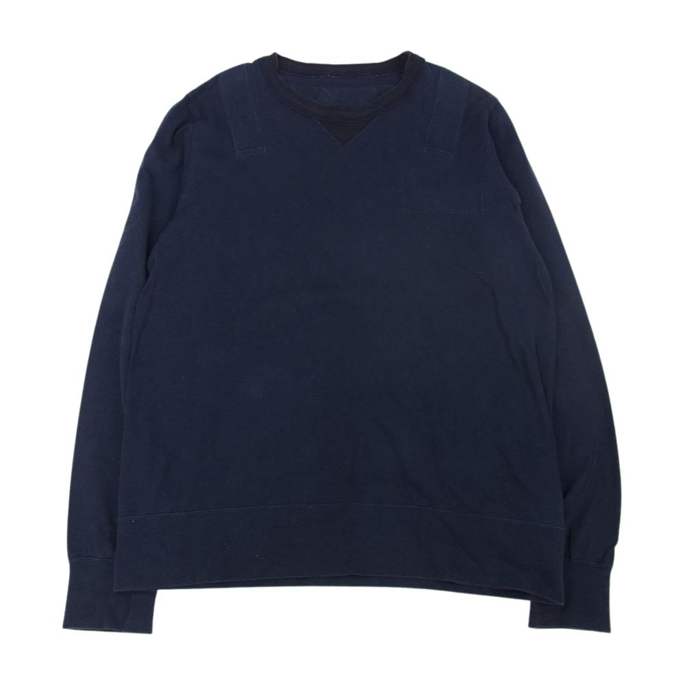 Sacai サカイ 16-01044M  クルーネック 長袖 Tシャツ ネイビー系 3【中古】