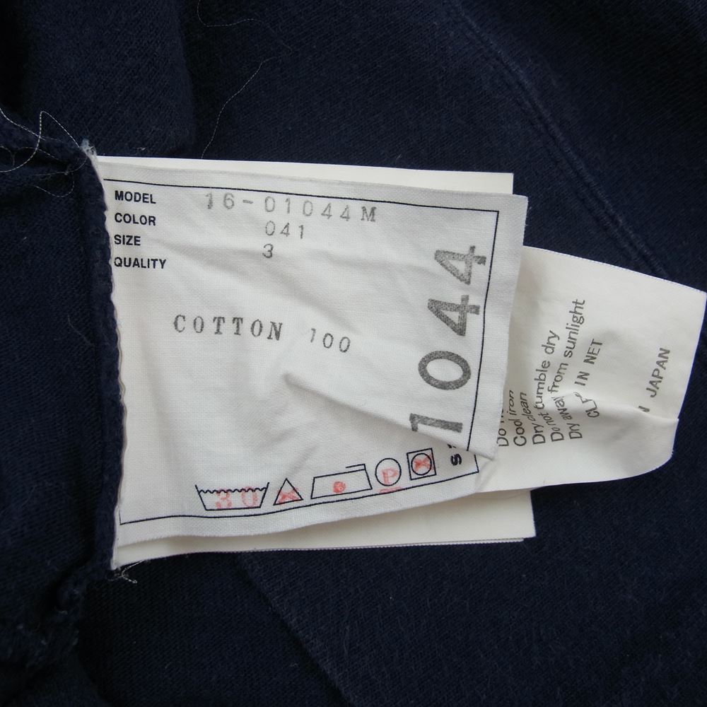 Sacai サカイ 16-01044M  クルーネック 長袖 Tシャツ ネイビー系 3【中古】