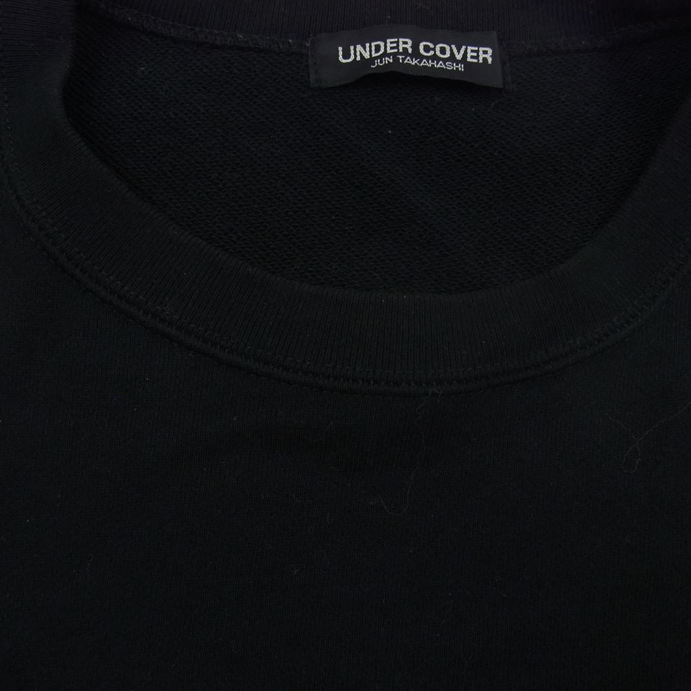 UNDERCOVER アンダーカバー UCA4891-02 BASIC SWEAT UBEAR 目隠しベア スウェット ブラック系 5【中古】