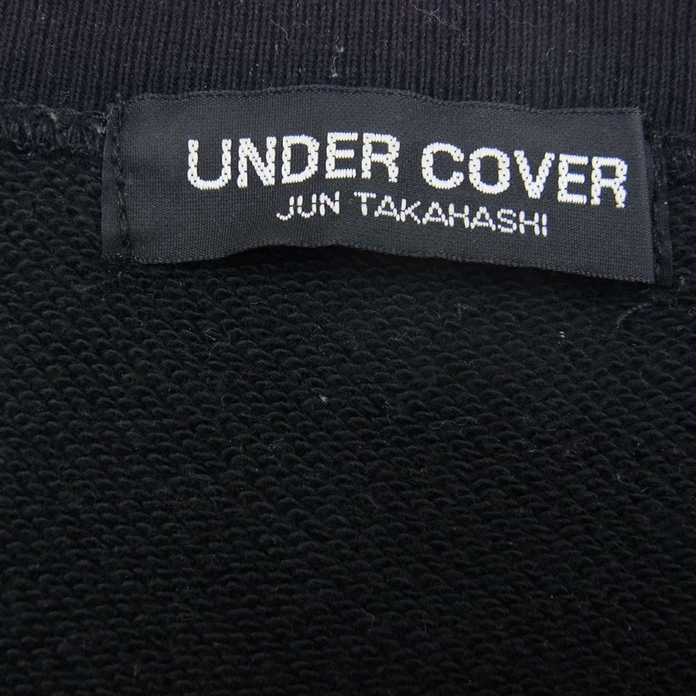 UNDERCOVER アンダーカバー UCA4891-02 BASIC SWEAT UBEAR 目隠しベア スウェット ブラック系 5【中古】