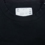 Sacai サカイ  19-01960M  フラワー 刺繍 レイヤード ポケット Tシャツ ブラック系 4【中古】