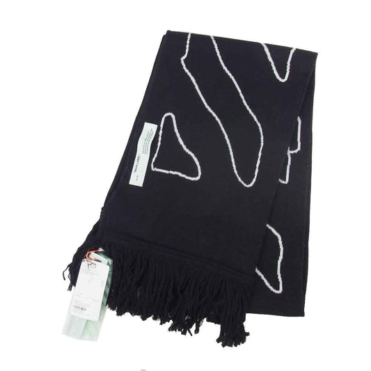 OFF-WHITE オフホワイト OMMA001F194070111001 ABSTRACT ARROWS マフラー ブラック系【中古】