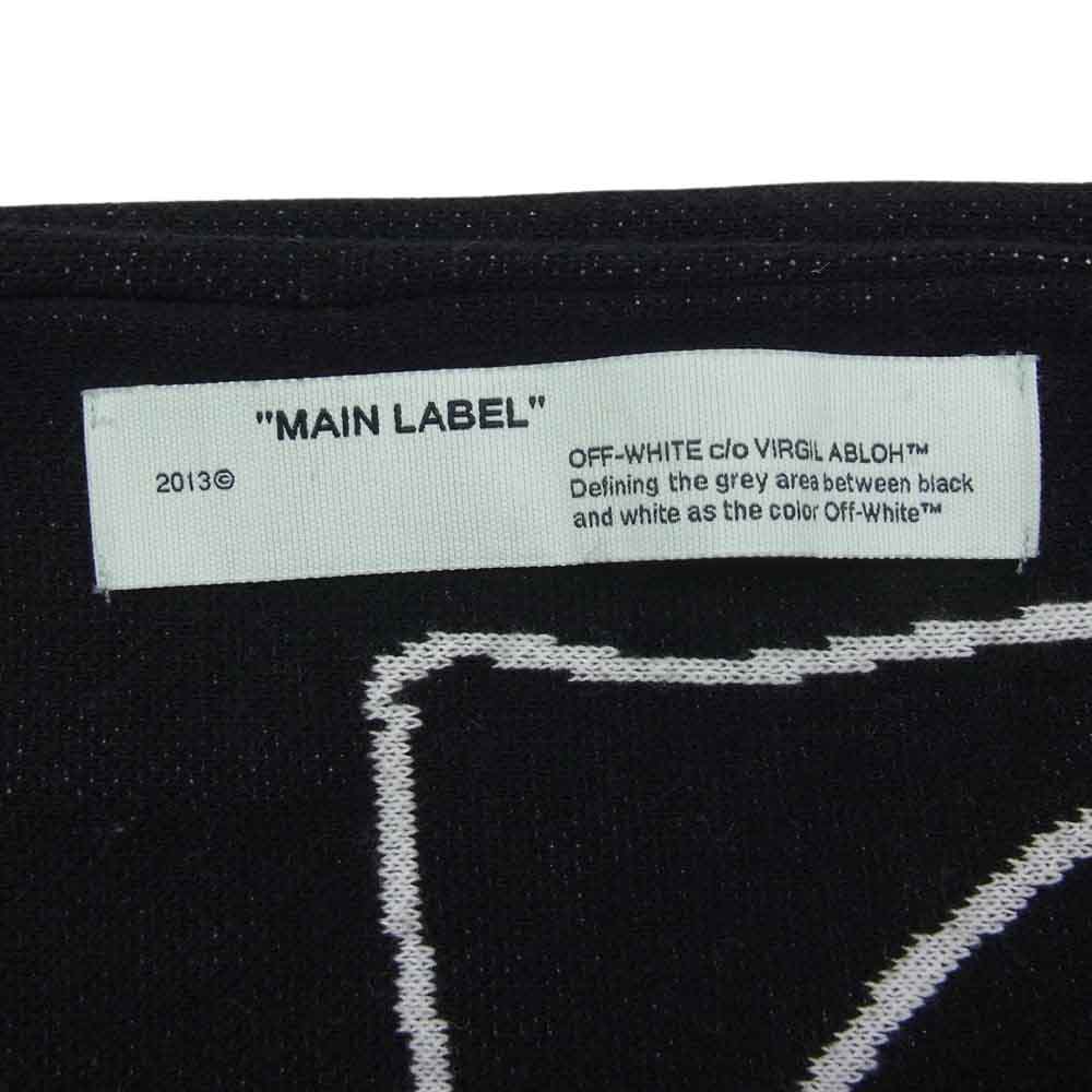 OFF-WHITE オフホワイト OMMA001F194070111001 ABSTRACT ARROWS マフラー ブラック系【中古】
