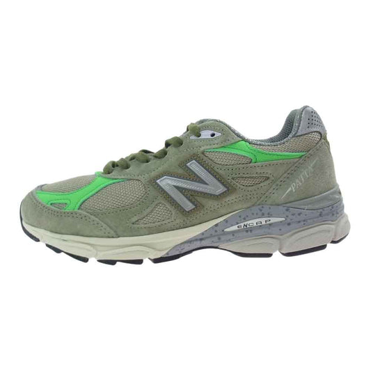 NEW BALANCE ニューバランス M990PP3 × Patta パタ 990v3 スニーカー グレー系 グリーン系 25.5cm【極上美品】【中古】