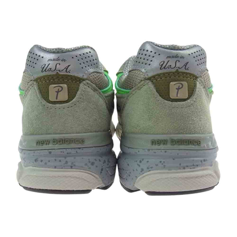 NEW BALANCE ニューバランス M990PP3 × Patta パタ 990v3 スニーカー グレー系 グリーン系 25.5cm【極上美品】【中古】