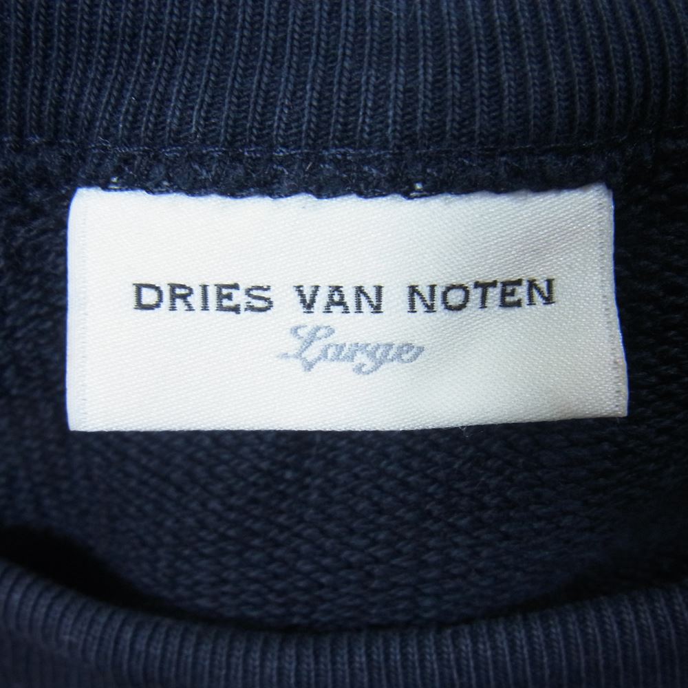 DRIES VAN NOTEN ドリスヴァンノッテン 16AW Wes Wilson ウェスウィルソン アートプリント プルオーバー スウェット ネイビー系【中古】