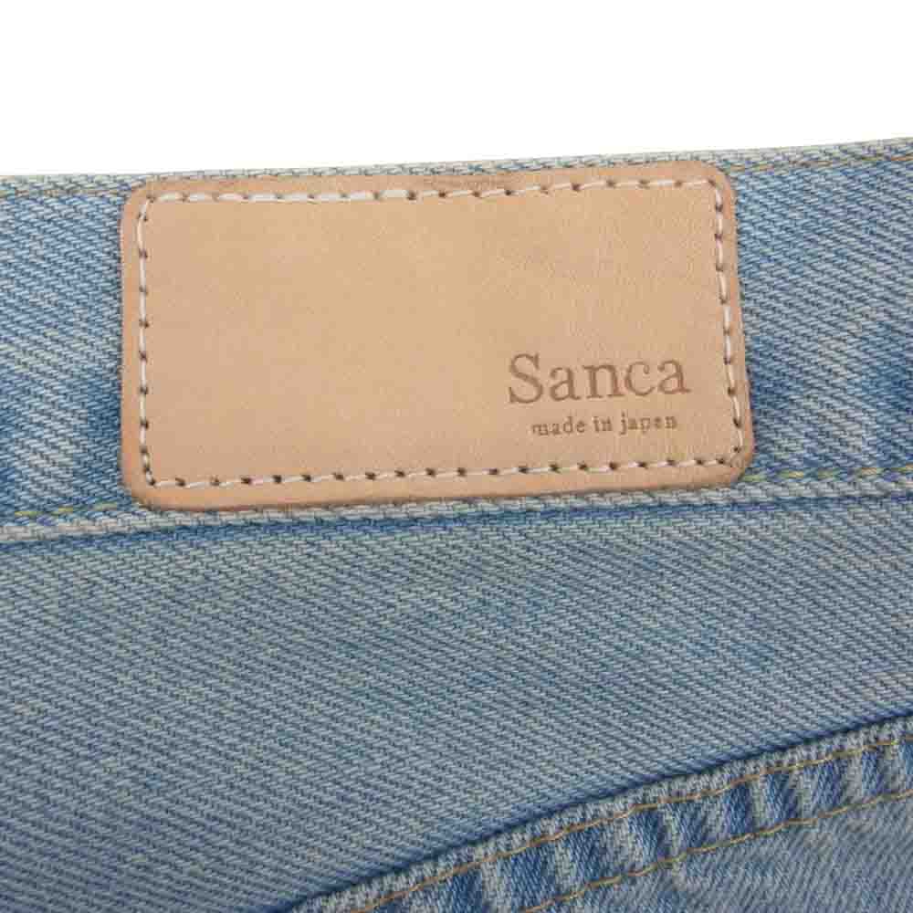 サンカ S21FPT10 13,5OZ DNM WIDE 5P ICE WASH アイス ウオッシュ デニム パンツ インディゴブルー系 2【中古】