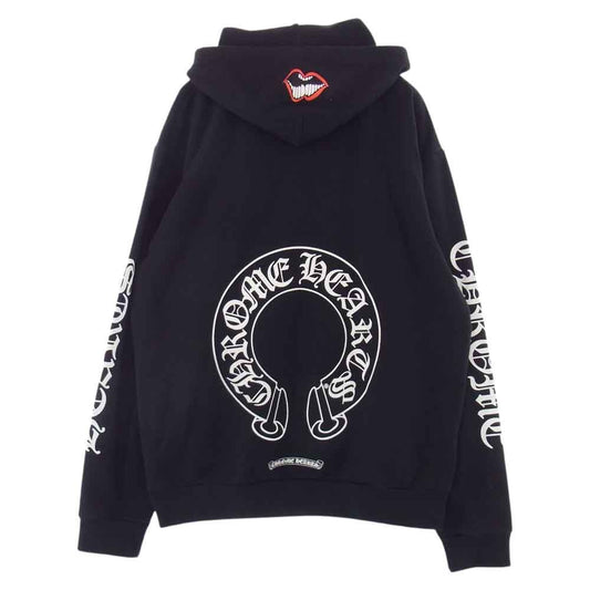 CHROME HEARTS クロムハーツ（原本無） 国内正規品 Matty Boy Chomper Horseshoe Hoodie マッティボーイ チョンパー ホースシューフーディ ブラック系 L【中古】
