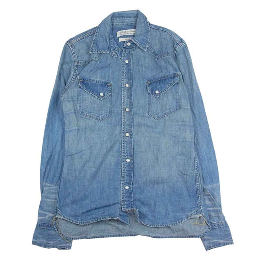 REMI RELIEF レミレリーフ ウエスタン デニムシャツ ブルー インディゴブルー系 M【中古】