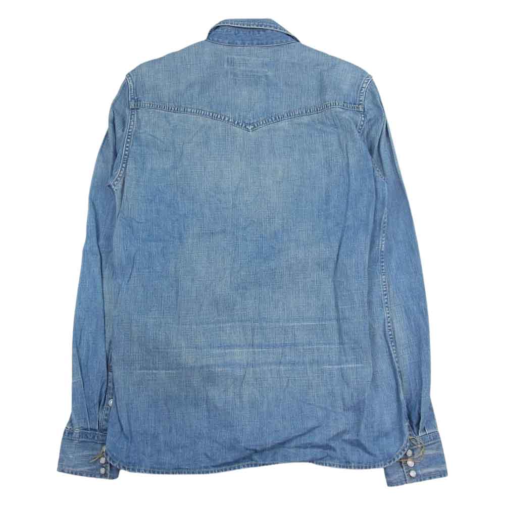 REMI RELIEF レミレリーフ ウエスタン デニムシャツ ブルー インディゴブルー系 M【中古】