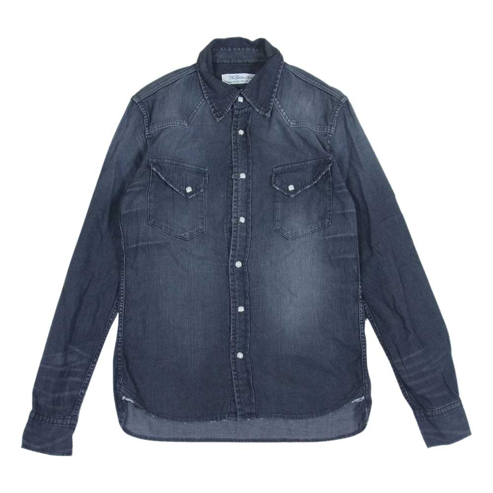 REMI RELIEF レミレリーフ ウエスタン デニムシャツ ブラック系 M【中古】