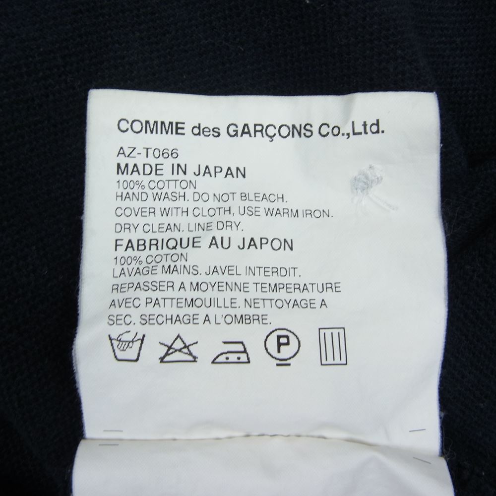 PLAY COMME des GARCONS プレイコムデギャルソン AZ-T066 ハートロゴ刺繍 半袖 ポロシャツ ブラック系 M【中古】