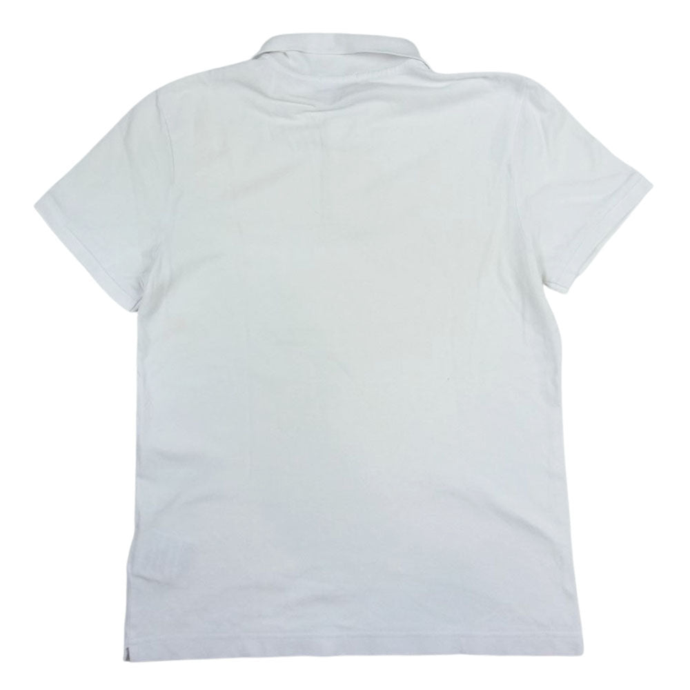 MONCLER モンクレール 国内正規品 MAGLIA POLO MANICA CORTA マグリア ロゴワッペン 半袖 ポロシャツ ホワイト ホワイト系 S【中古】