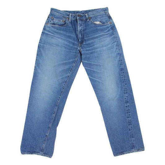 WAREHOUSE ウエアハウス 1105 2ND-HAND USED WASH ウォッシュ加工 5ポケット ジップフライ デニムパンツ ジーンズ インディゴブルー系 32【中古】