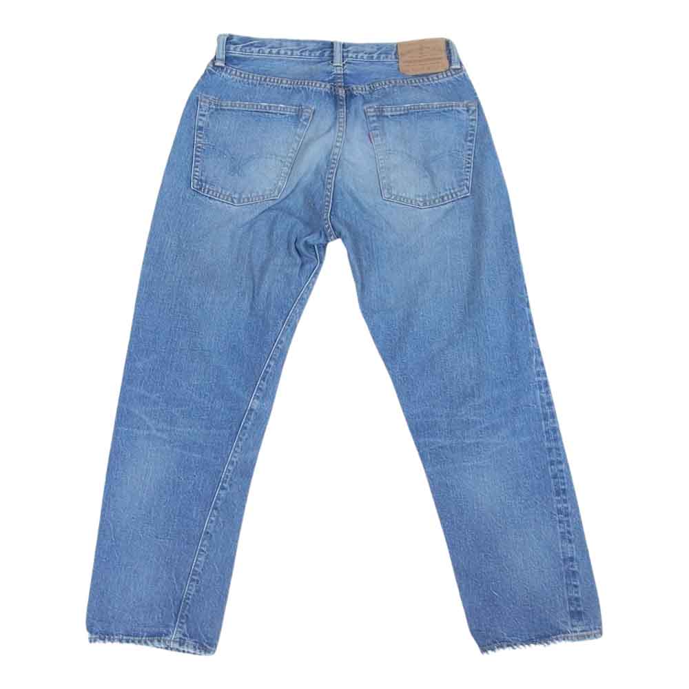 WAREHOUSE ウエアハウス 1105 2ND-HAND USED WASH ウォッシュ加工 5ポケット ジップフライ デニムパンツ ジーンズ インディゴブルー系 32【中古】