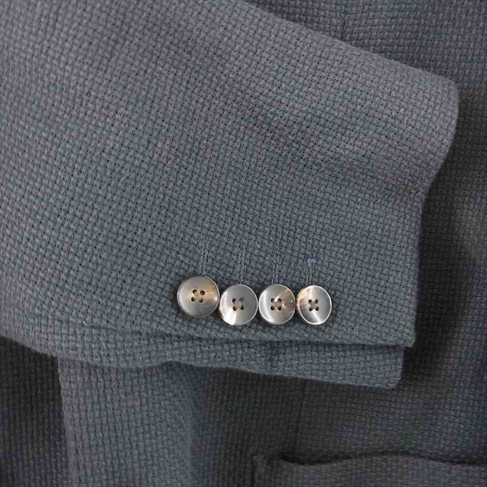 LARDINI ラルディーニ イタリア製 3B ブートニエール コットン ニット テーラードジャケット ダークネイビー系 44【中古】