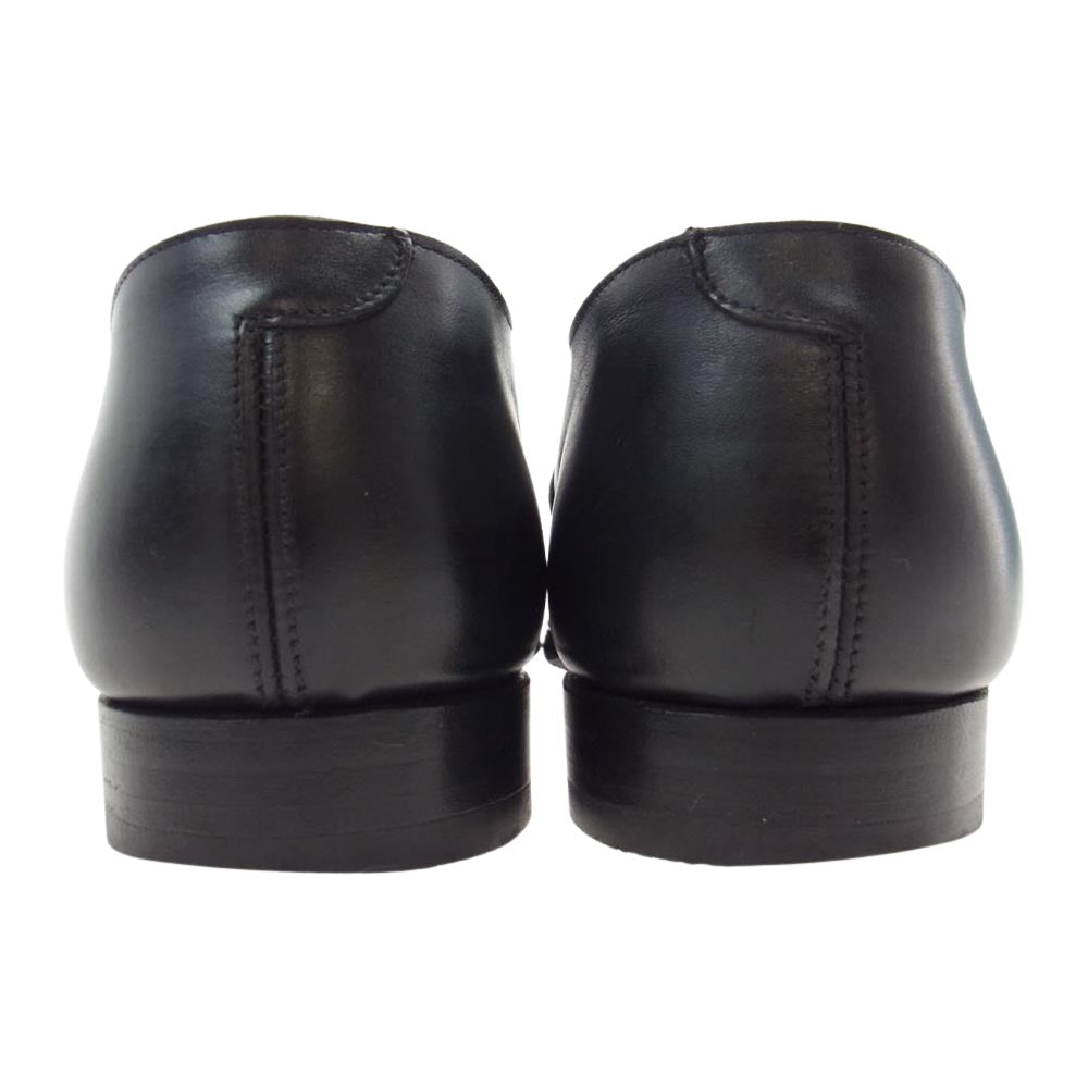 CROCKETT&JONES クロケットアンドジョーンズ 9447 AUDLEY オードリー BLACK CALF カーフレザー プレーントゥ シューズ ブラック系 6E【中古】