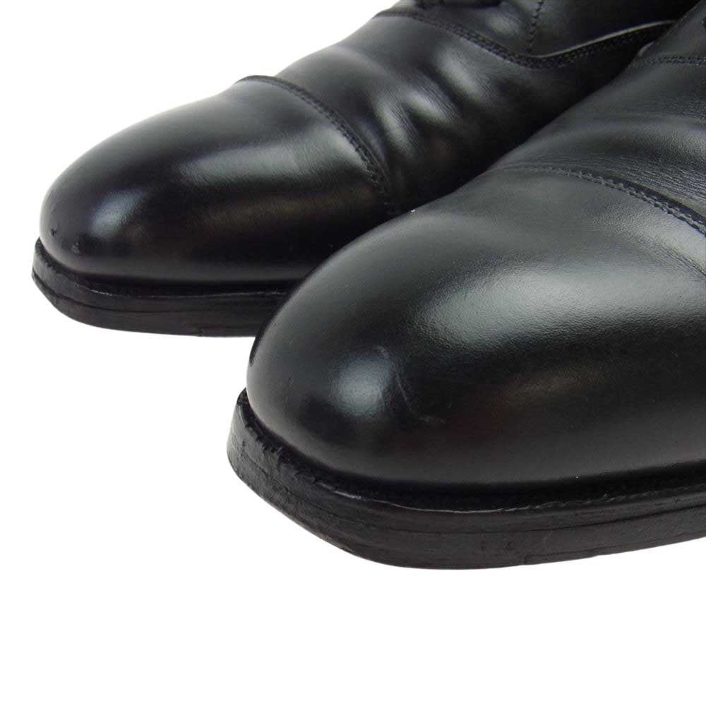 CROCKETT&JONES クロケットアンドジョーンズ 9447 AUDLEY オードリー BLACK CALF カーフレザー プレーントゥ シューズ ブラック系 6E【中古】