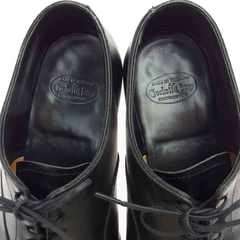 CROCKETT&JONES クロケットアンドジョーンズ 9447 AUDLEY オードリー BLACK CALF カーフレザー プレーントゥ シューズ ブラック系 6E【中古】