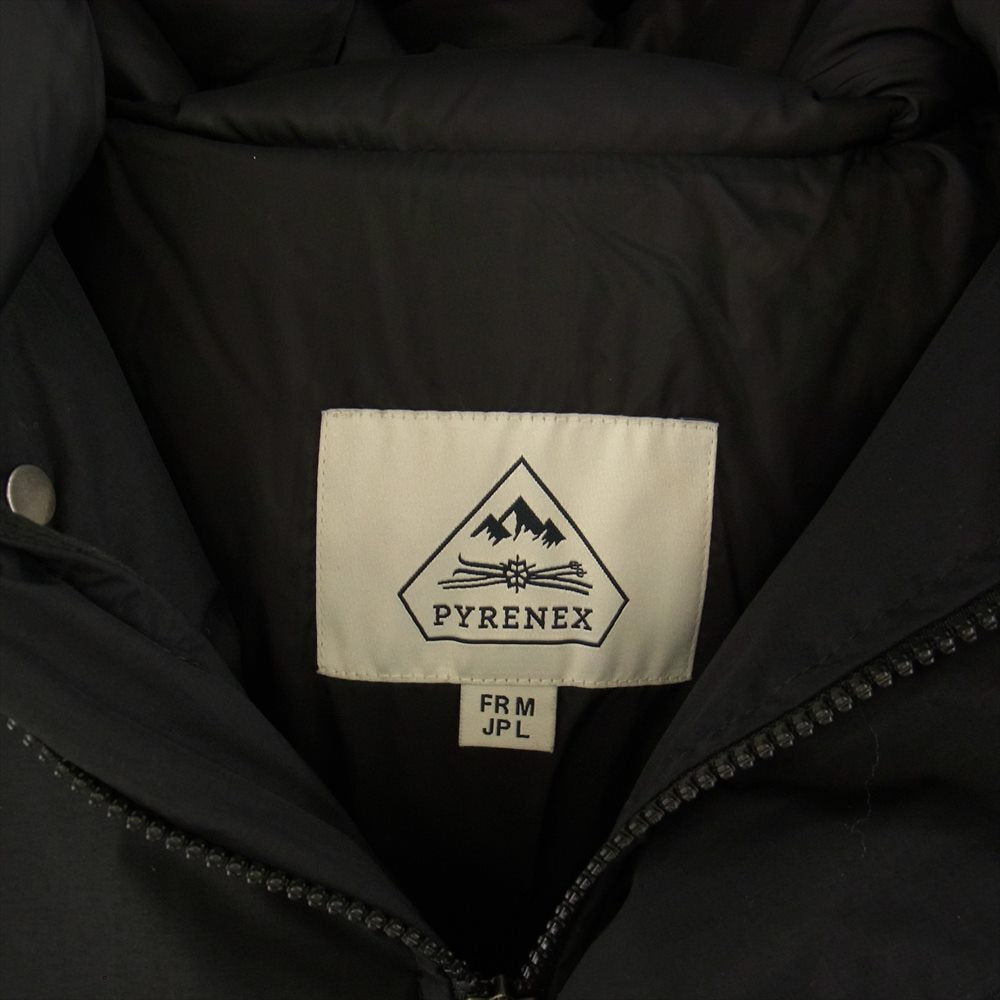 Pyrenex ピレネックス HMM054 BEAMS ビームス 別注 ANNECY MAT アヌシーマット ファーフード付 ダウンジャケット ブラック系 L【中古】
