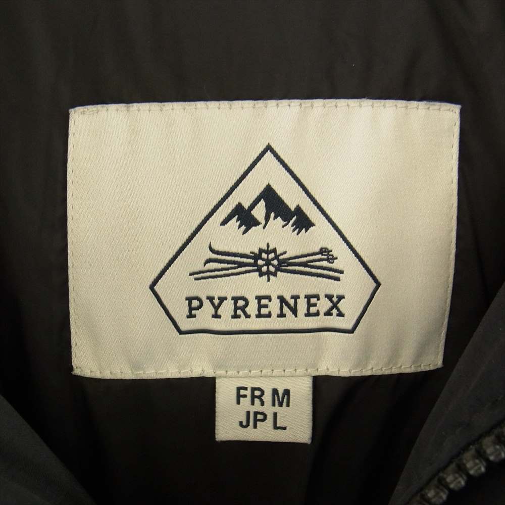 Pyrenex ピレネックス HMM054 BEAMS ビームス 別注 ANNECY MAT アヌシーマット ファーフード付 ダウンジャケット ブラック系 L【中古】