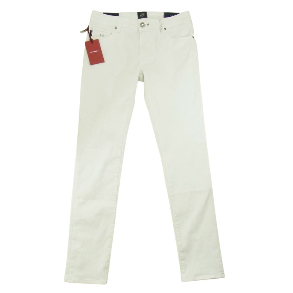 トラマロッサ 国内正規品 LEONARD ZIP SS ストレッチ ホワイト デニムパンツ ホワイト系 33【美品】【中古】