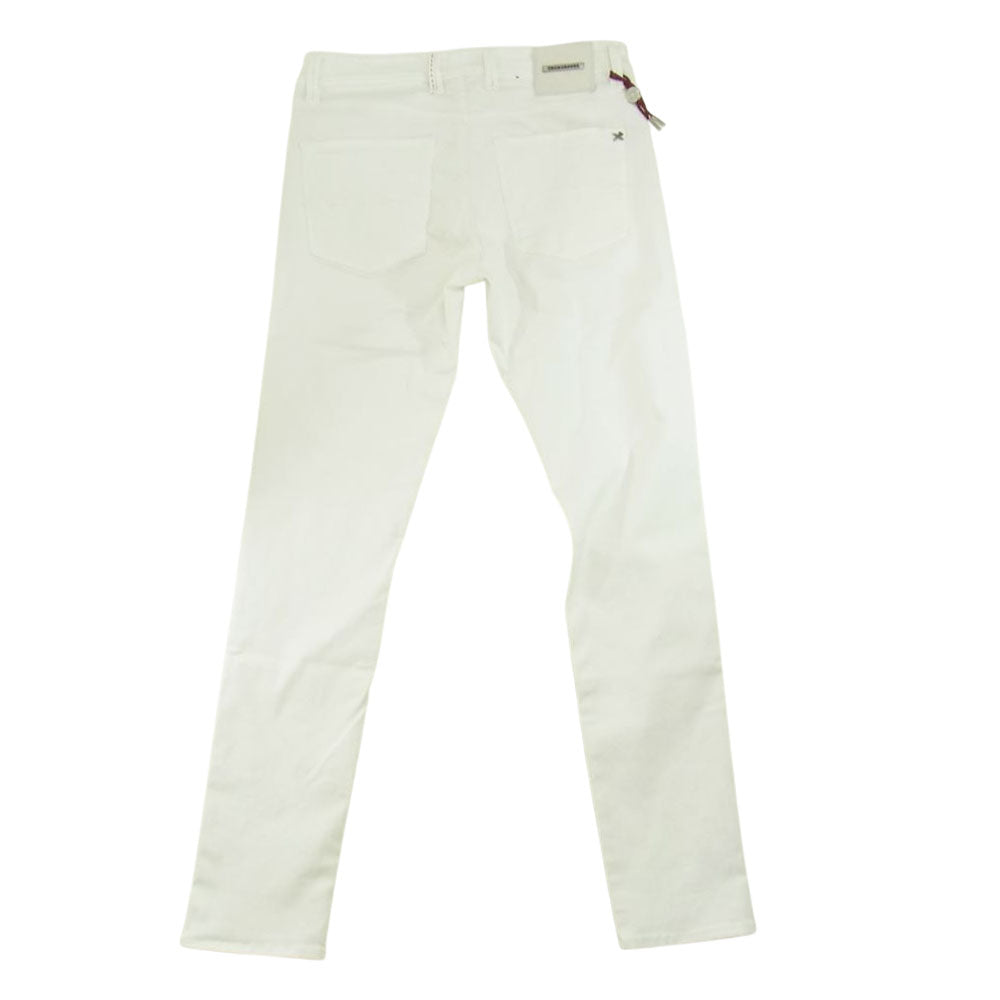 トラマロッサ 国内正規品 LEONARD ZIP SS ストレッチ ホワイト デニムパンツ ホワイト系 33【美品】【中古】