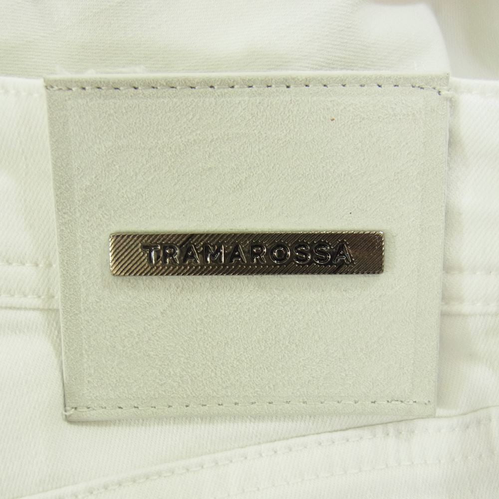 トラマロッサ 国内正規品 LEONARD ZIP SS ストレッチ ホワイト デニムパンツ ホワイト系 33【美品】【中古】