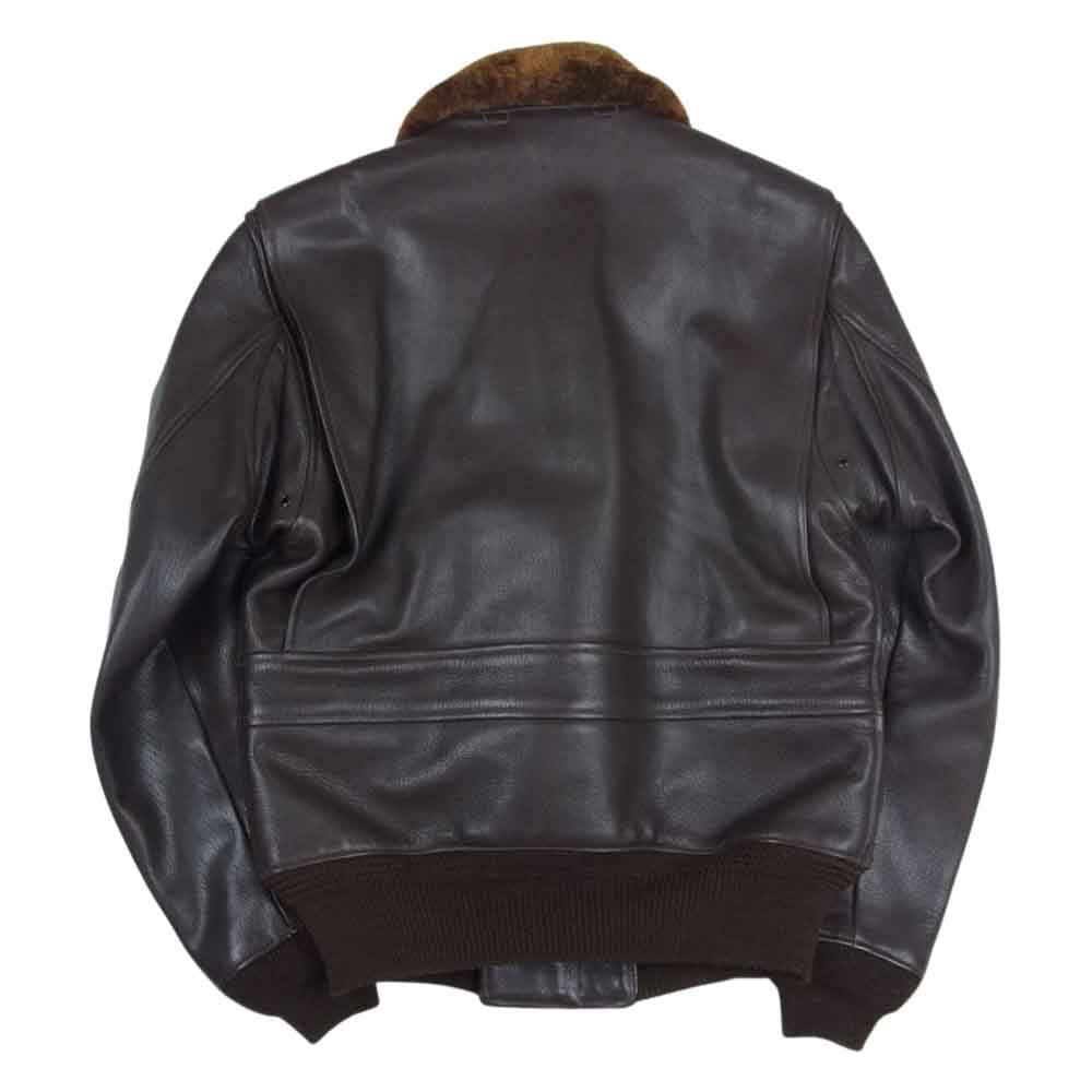 リアルマッコイズ G-1 FLIGHT JACKET フライトジャケット ブラウン系 34 L【中古】