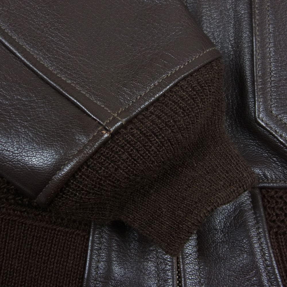 リアルマッコイズ G-1 FLIGHT JACKET フライトジャケット ブラウン系 34 L【中古】