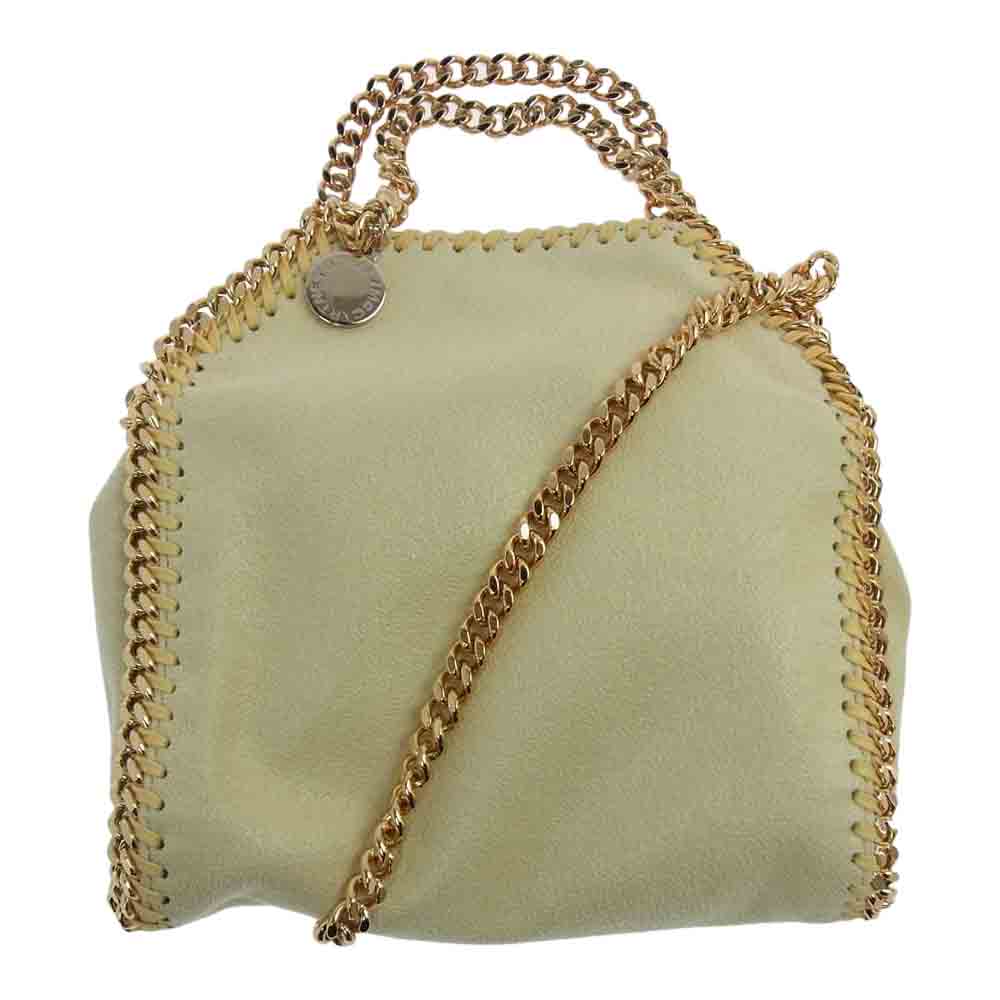 Stella McCartney ステラマッカートニー 391698 タイニー ファラベラ チェーン ショルダー バッグ イエロー系【美品】【中古】