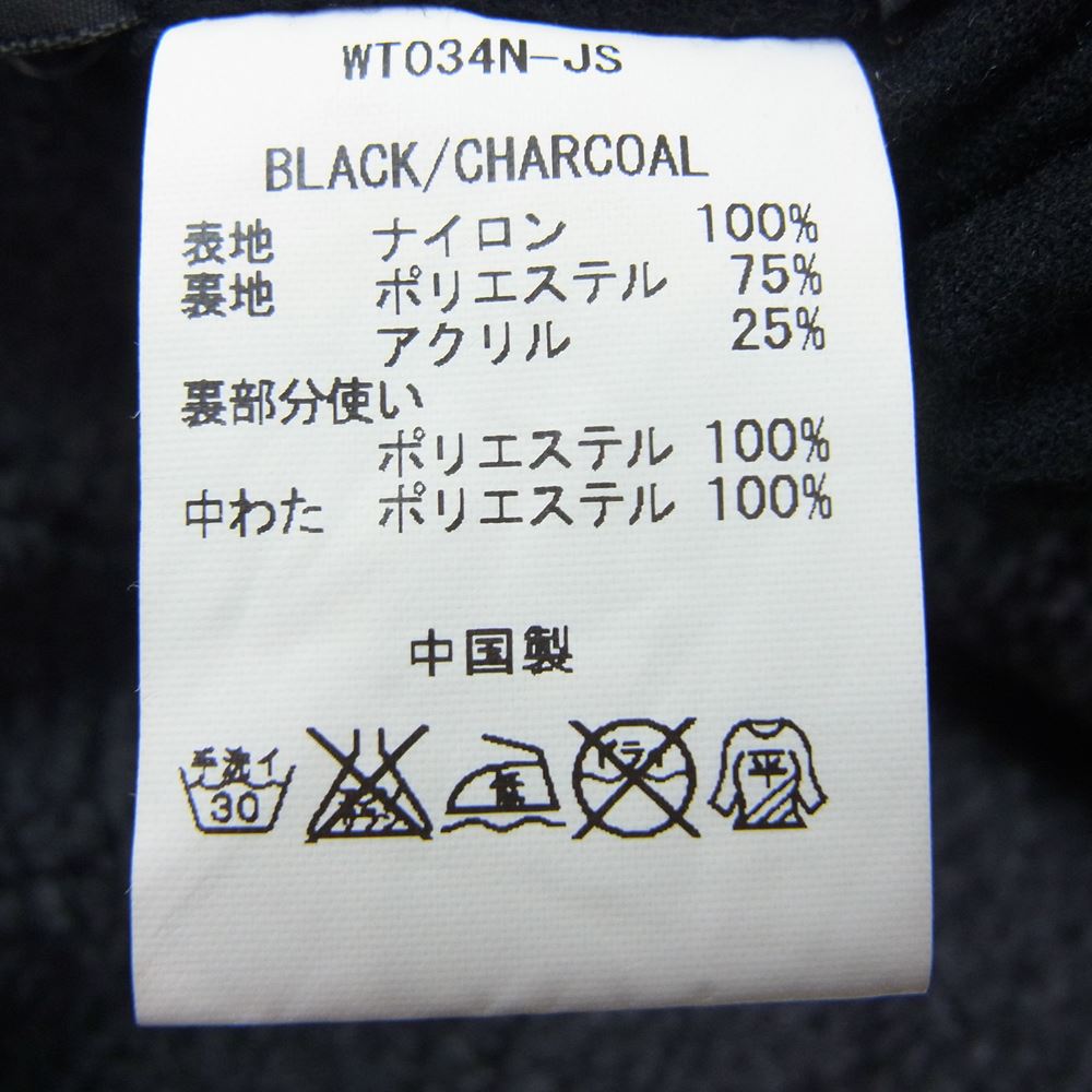 WILDTHINGS ワイルドシングス WT034N-JS PRIMALOFT プリマロフト リバーシブル ナイロンジャケット ブラック系 チャコール系 S【中古】