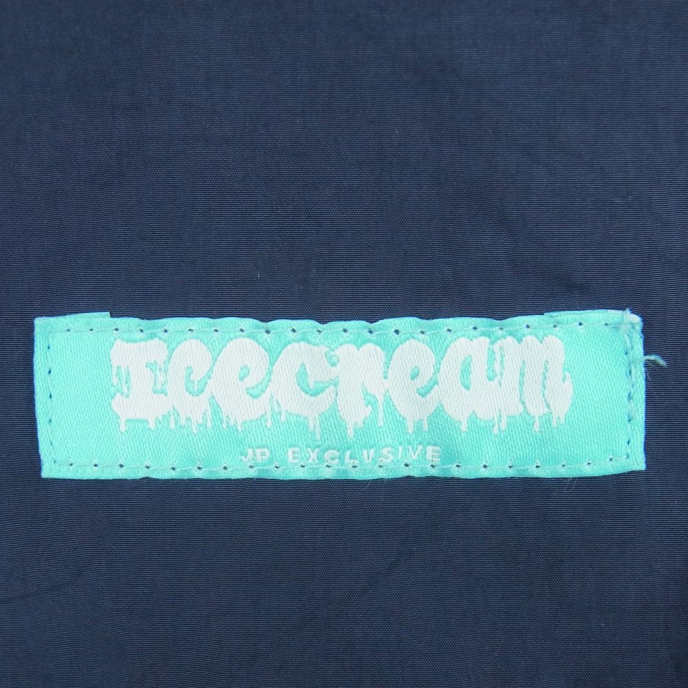 ICE CREAM アイスクリーム プリント コーチ ジャケット ネイビー系 サイズ表記なし【中古】