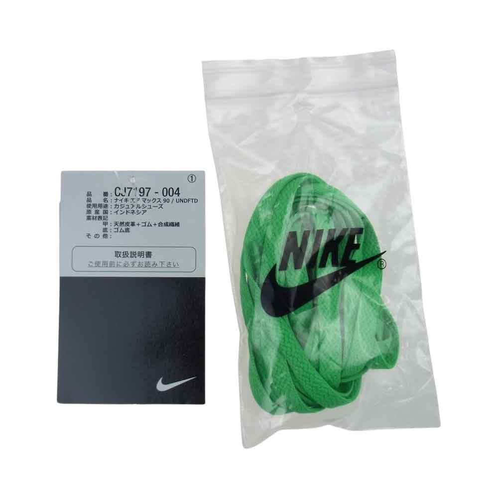 NIKE ナイキ CJ7197-004 UNDEFEATED AIR MAX 90 UNTDFTD エアマックス90 アンディフィーテッド ブラック系 グリーン系 27.5cm【中古】